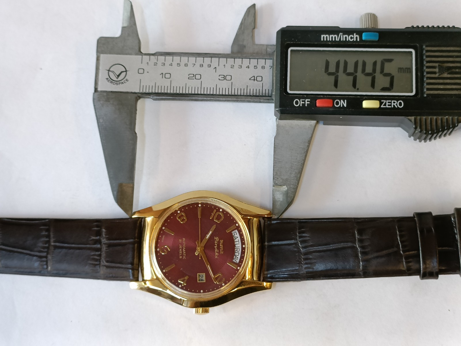 HMT PINAKI PRESIDENT DAY 21J AUTOMATIC WINE DIAL INDIA MEN’S WORKING CONDITION
