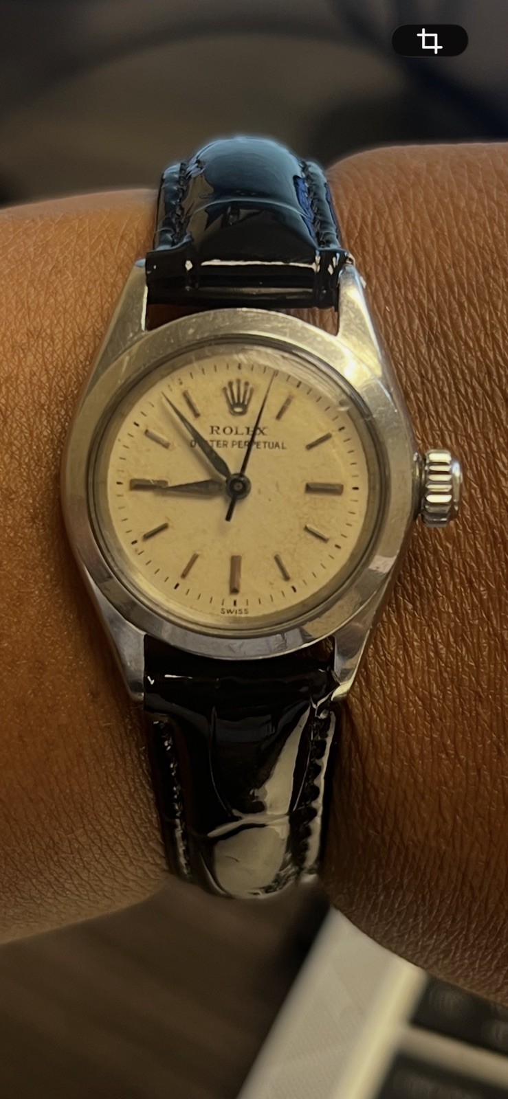 Rolex Oyster Perpetual 6618 Stainless Steel Watch — Missing Stem, But Works Well