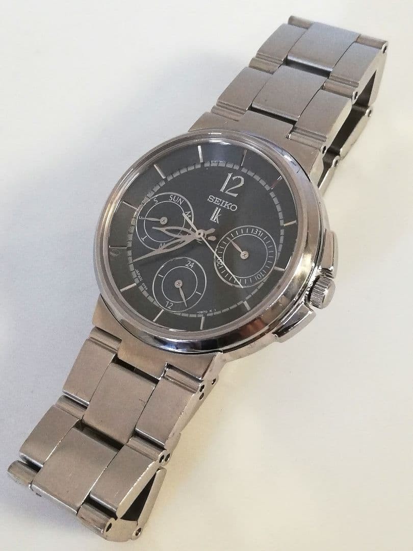 Seiko Lukia Quartz Dress Watch 33mm Ref 5Y89-0B70 Wrist 15cm/5.9in