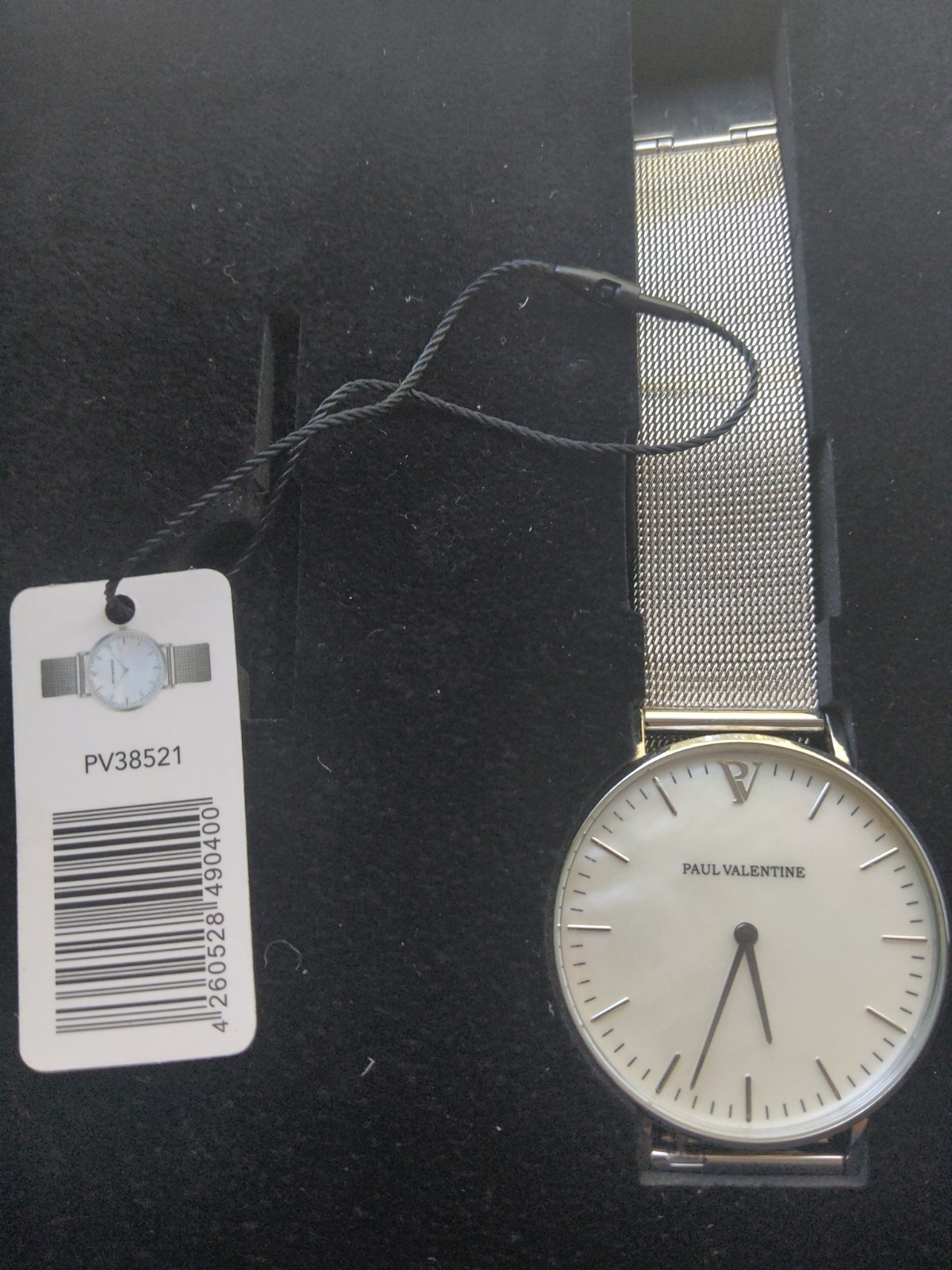 Paul Valentine Women’s Chronograph Quartz Watch Silver Color Stainless Steel