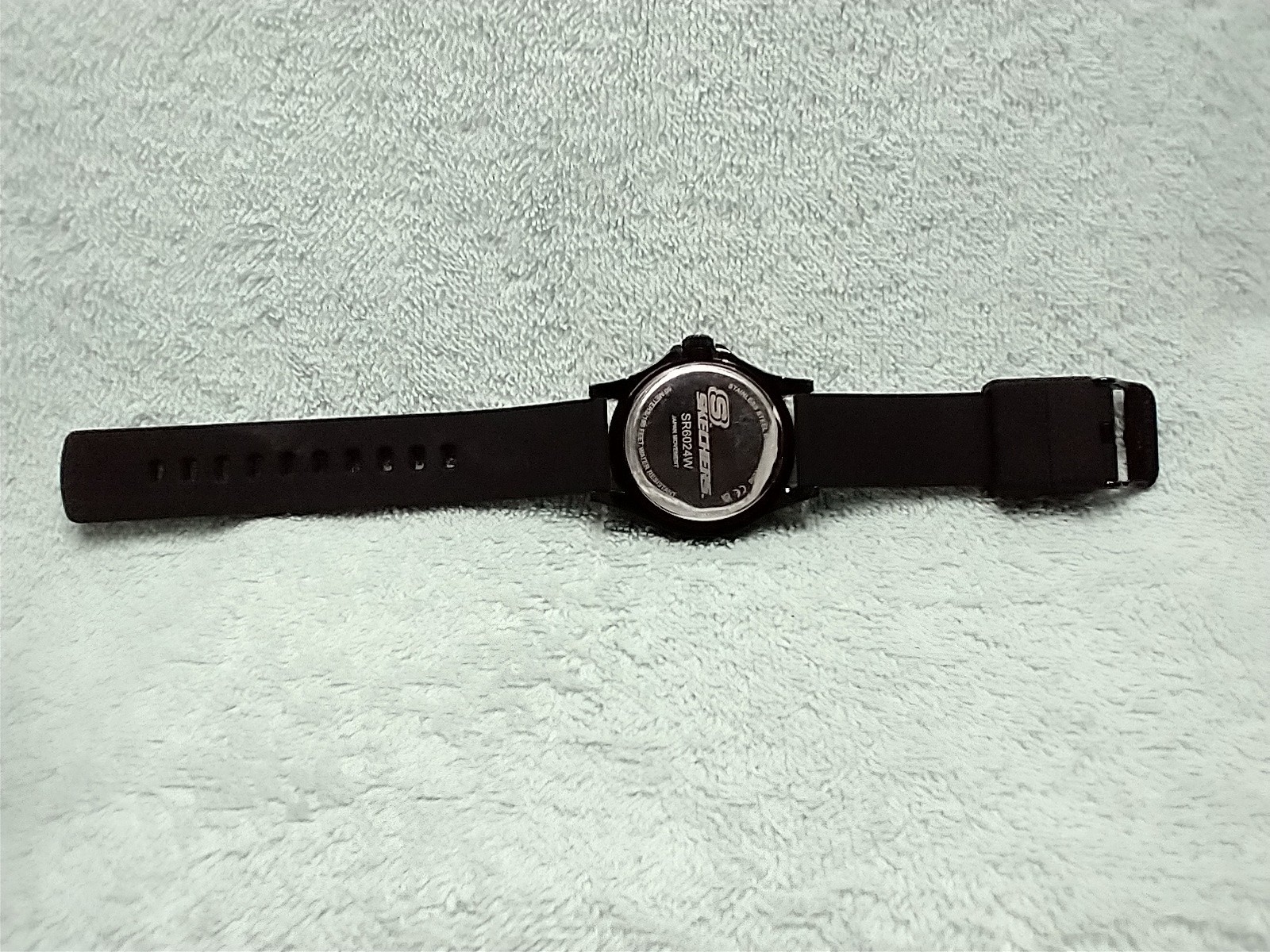 SKECHERS MEN’S “ROSENCRANS” POLYCARBONATE RUBBER STRAP MONOCHROMATIC 50M WATCH
