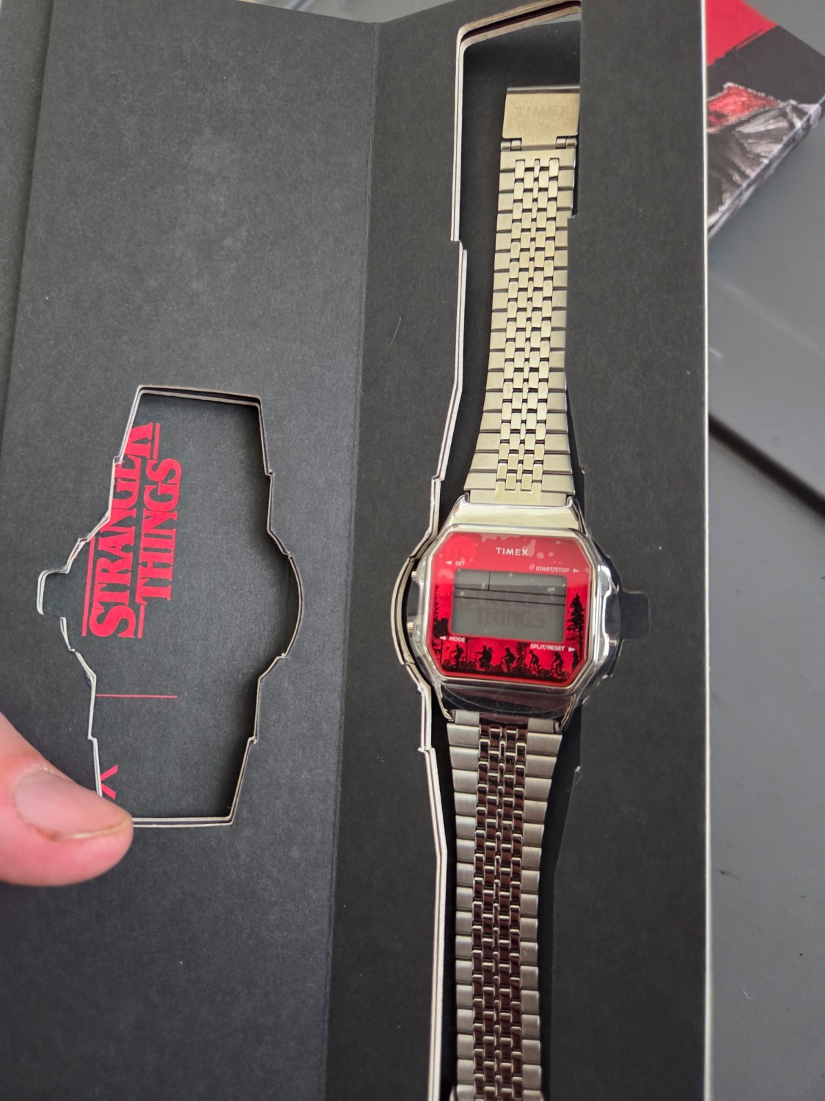 Stranger Things Wrist Watch Timex T80 34mm Stainless Steel Unisex