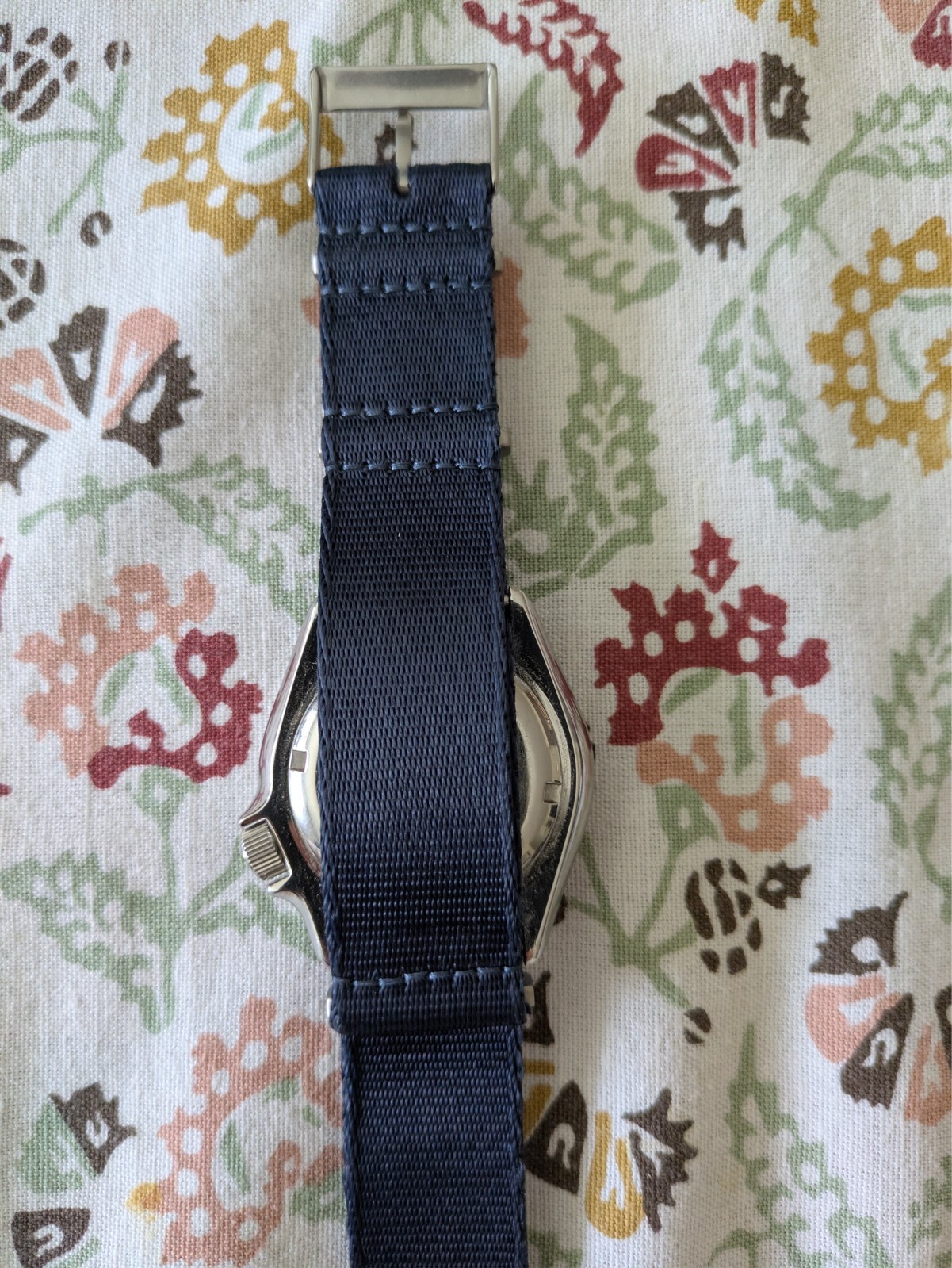 Seiko Men’s Watch – SKX009 on a blue nato plus a black nato strap.