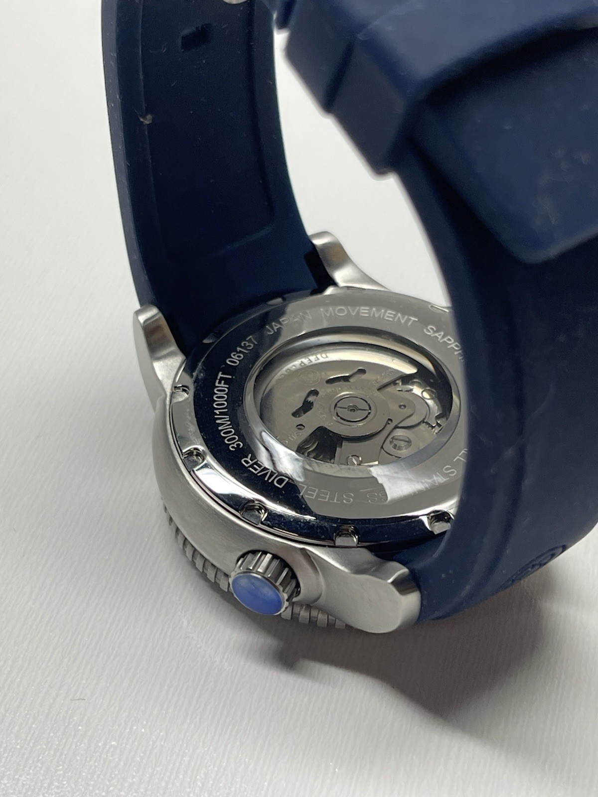 Men’s Deep Blue Precision Diver Master 1000 Mother of Pearl Watch 06137