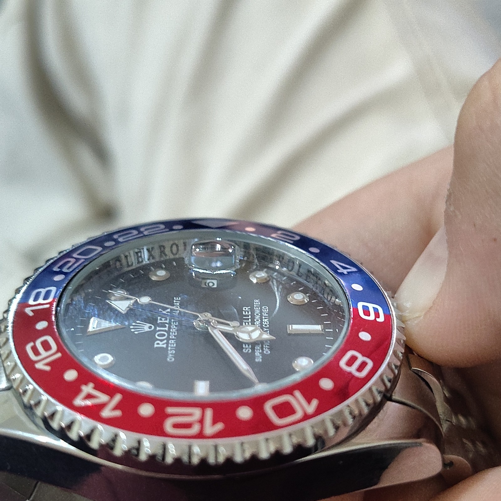 Rolex Sea-Dweller Black Dial Red/Blue 24-Hour Bezel Auto Date w/ Box