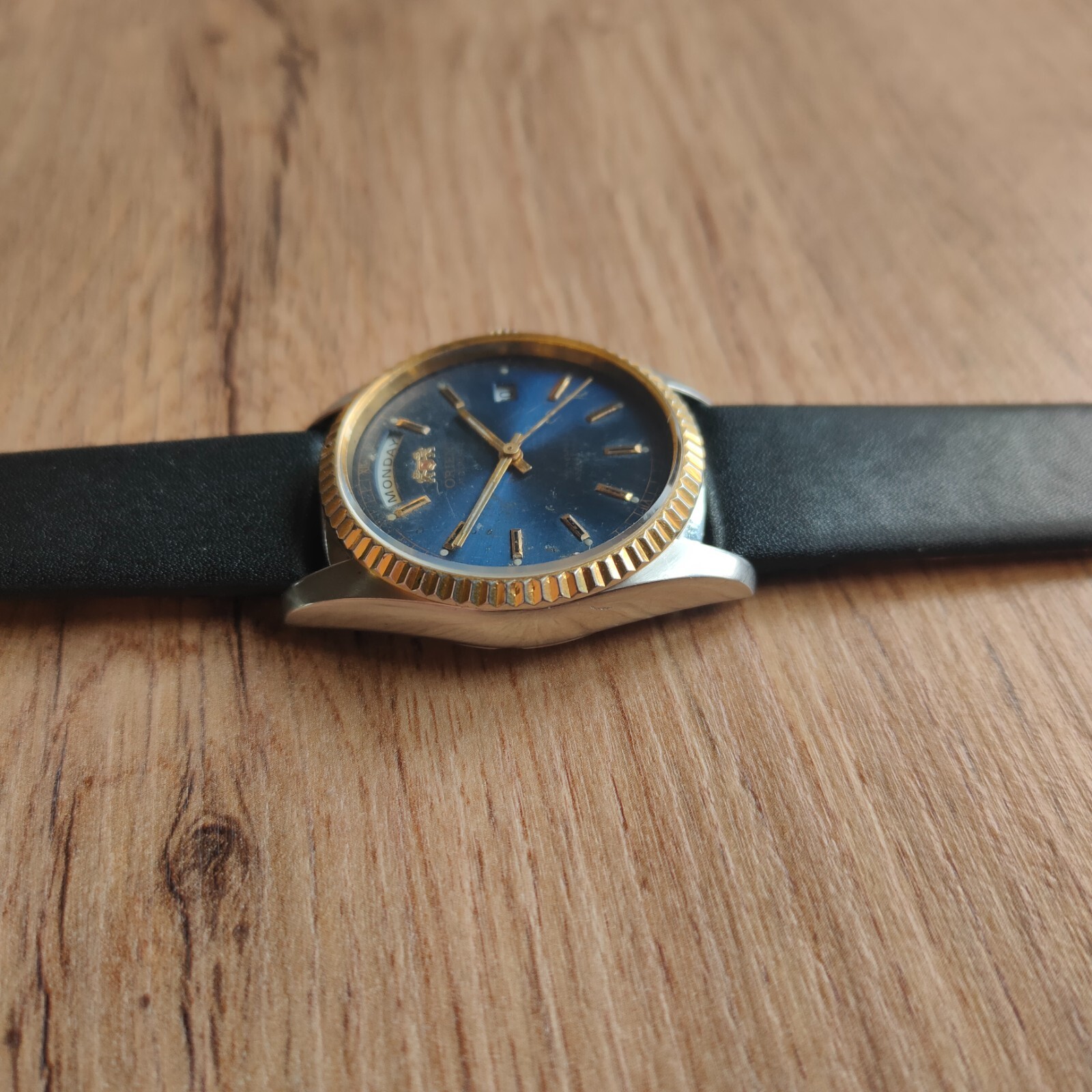 Rare Orient President watch, day date orient Automatic Watch, rare blue dial