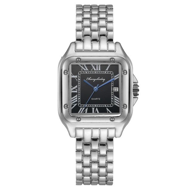 Women’s Fashion Quartz Watch Stainless Steel Square Design