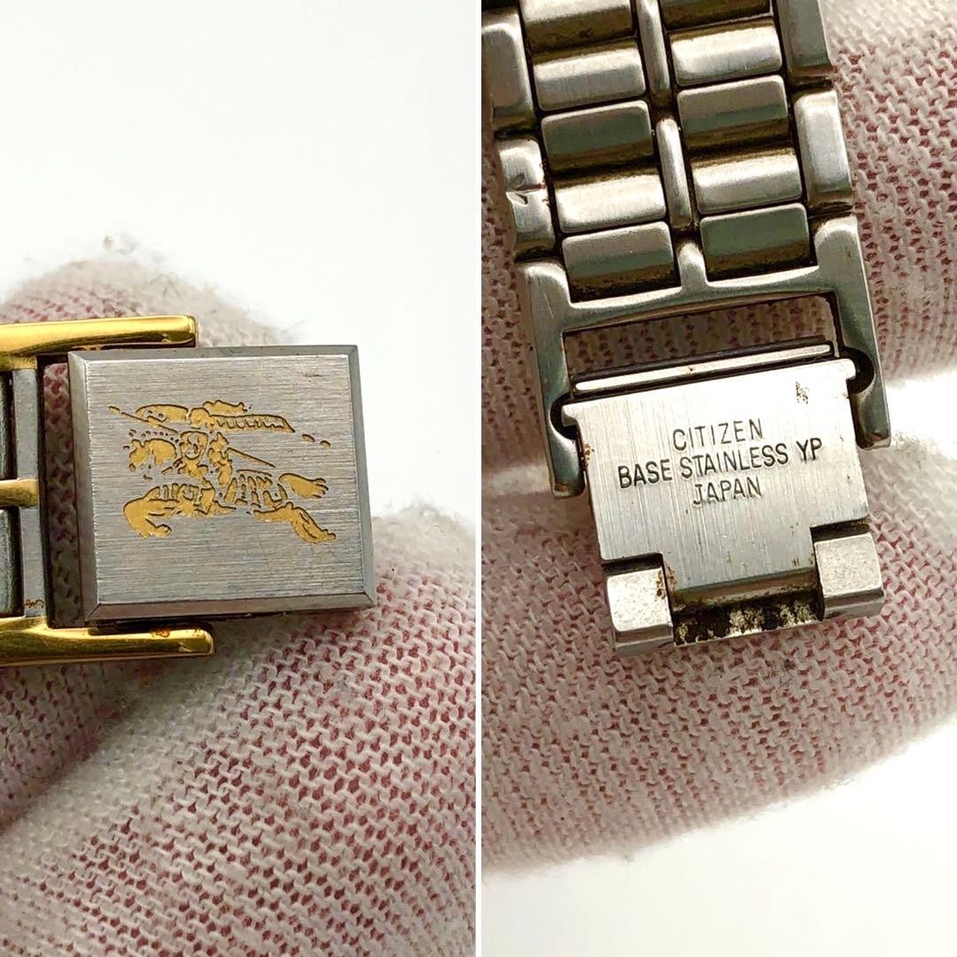 Working New Battery Burberry Wristwatch White Dial Horse Logo Quartz Combination