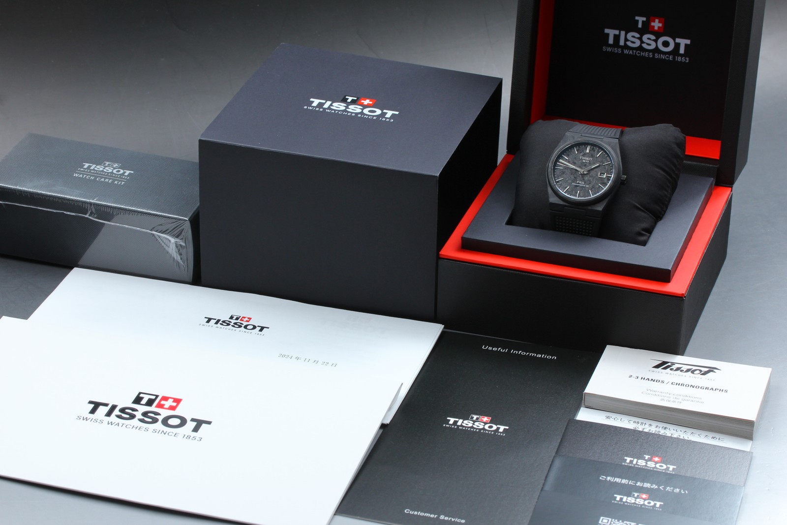 [w/Box, Paper] Tissot PRX Powermatic 80 T137907A Carbon Date AT Swiss Made Watch