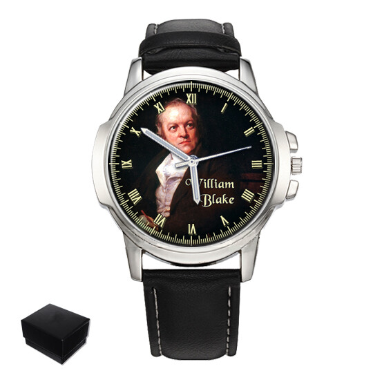 WILLIAM BLAKE ENGLISH POET & ARTIST MENS WRIST WATCH BIRTHDAY GIFT ENGRAVED