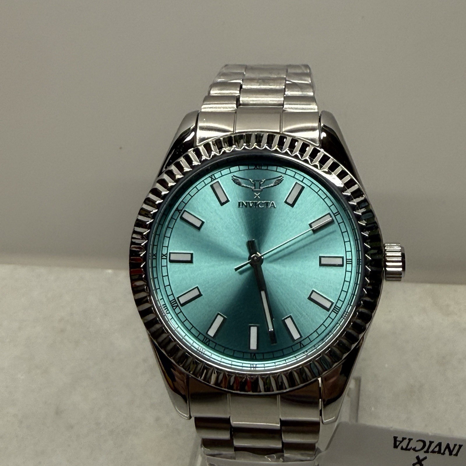 Invicta Specialty Men’s Watch 40mm Metal Silver Light Blue Dial MG68 Quartz