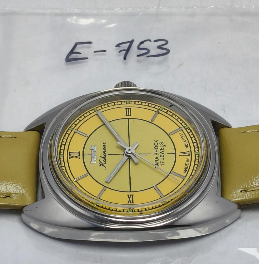 HMT Kohinoor 17 Jewels Hand Winding Wrist Watch For Men’s In Working Condition