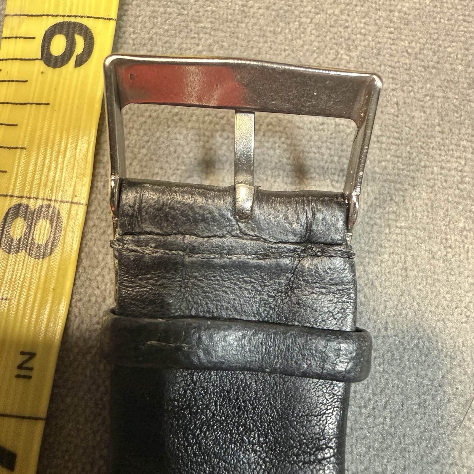Anne Klein Watch Flexible Leather Black Band Silver Case 10/6607 Y121E Easy Read