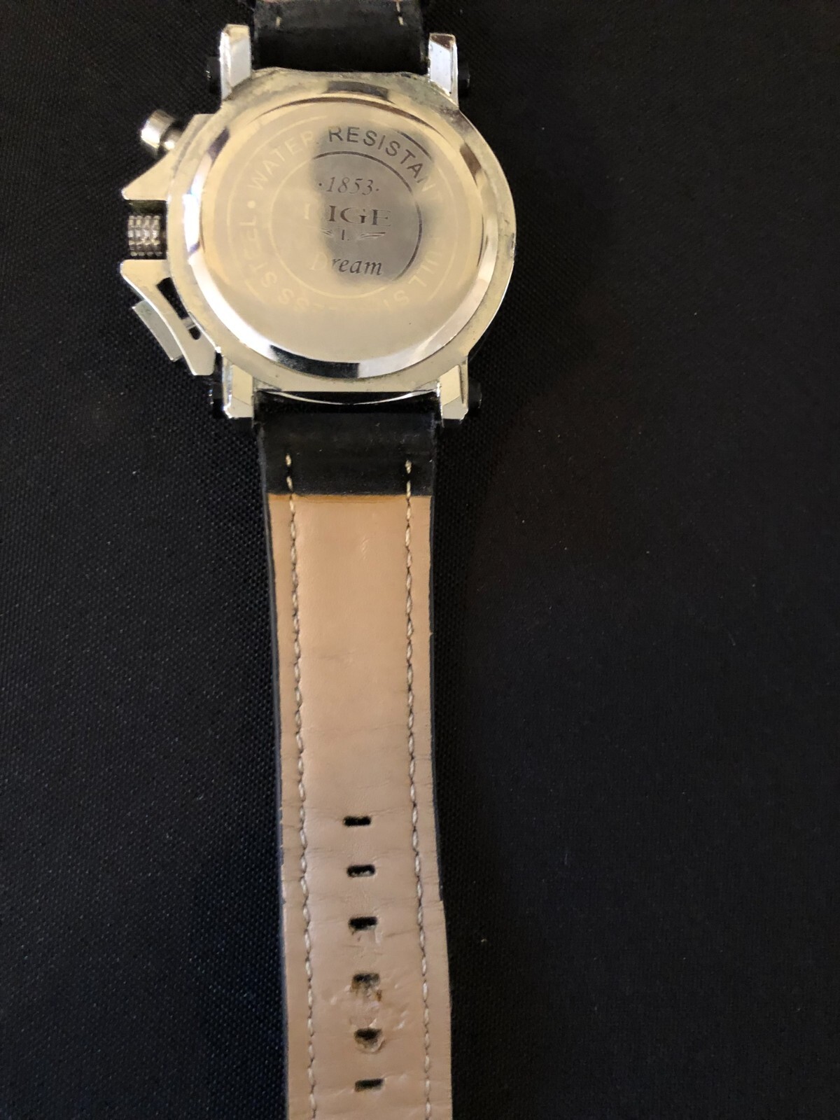 LIGE 1853 Dream Men’s Blue Face 3 Sub Dials, Date, Works, New Battery