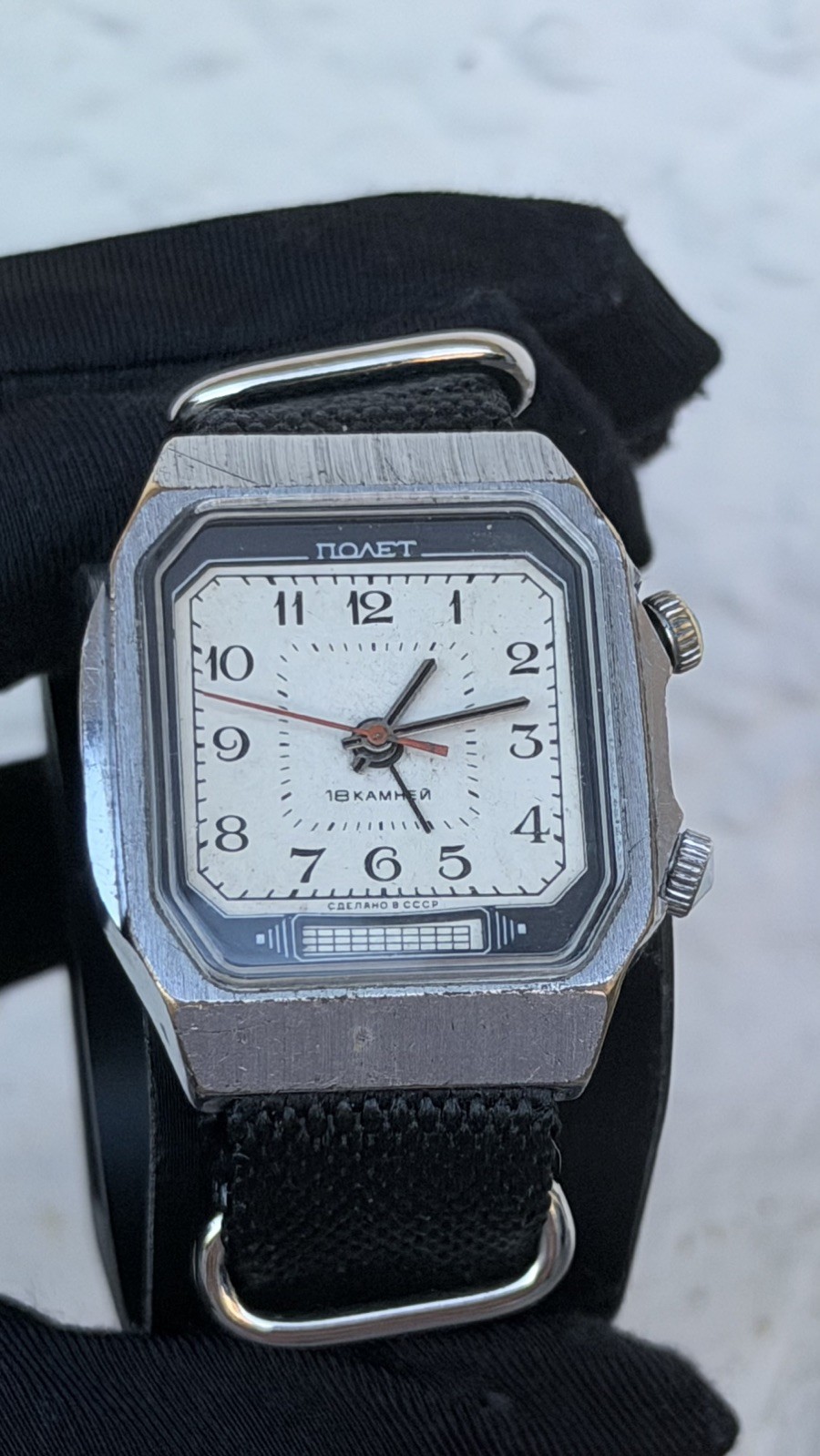 Poljot Alarm TV Vintage 34mm Manual Wind Soviet Men’s Watch Mechanical