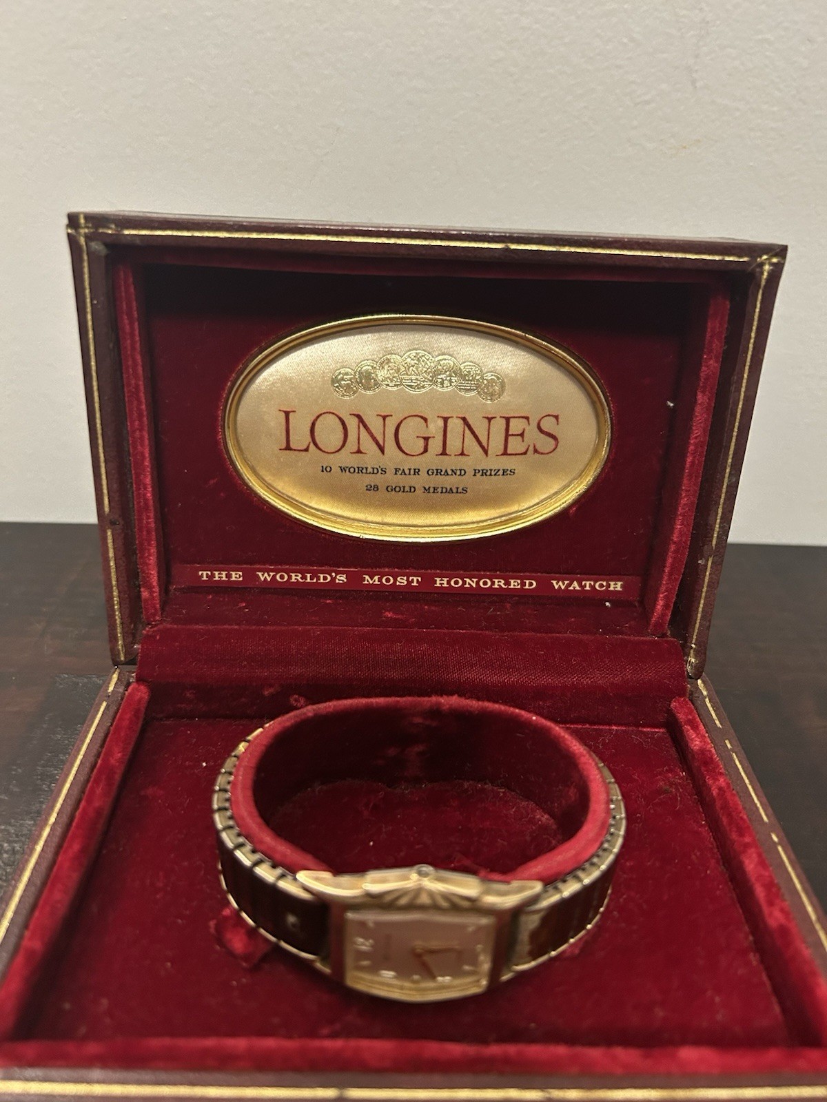 VTG Longines -Bulova The Worlds Most Honored Watch Spandex Band *see Description