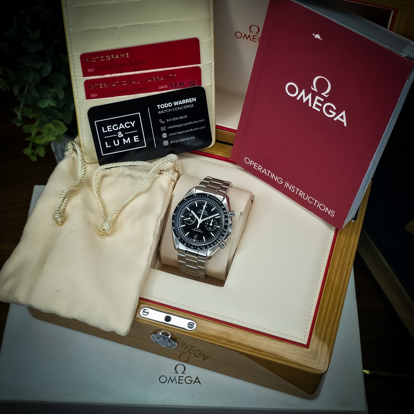 Omega Speedmaster Two Counters Chronograph, 44mm, Full Set, 311.30.44.51.01.002