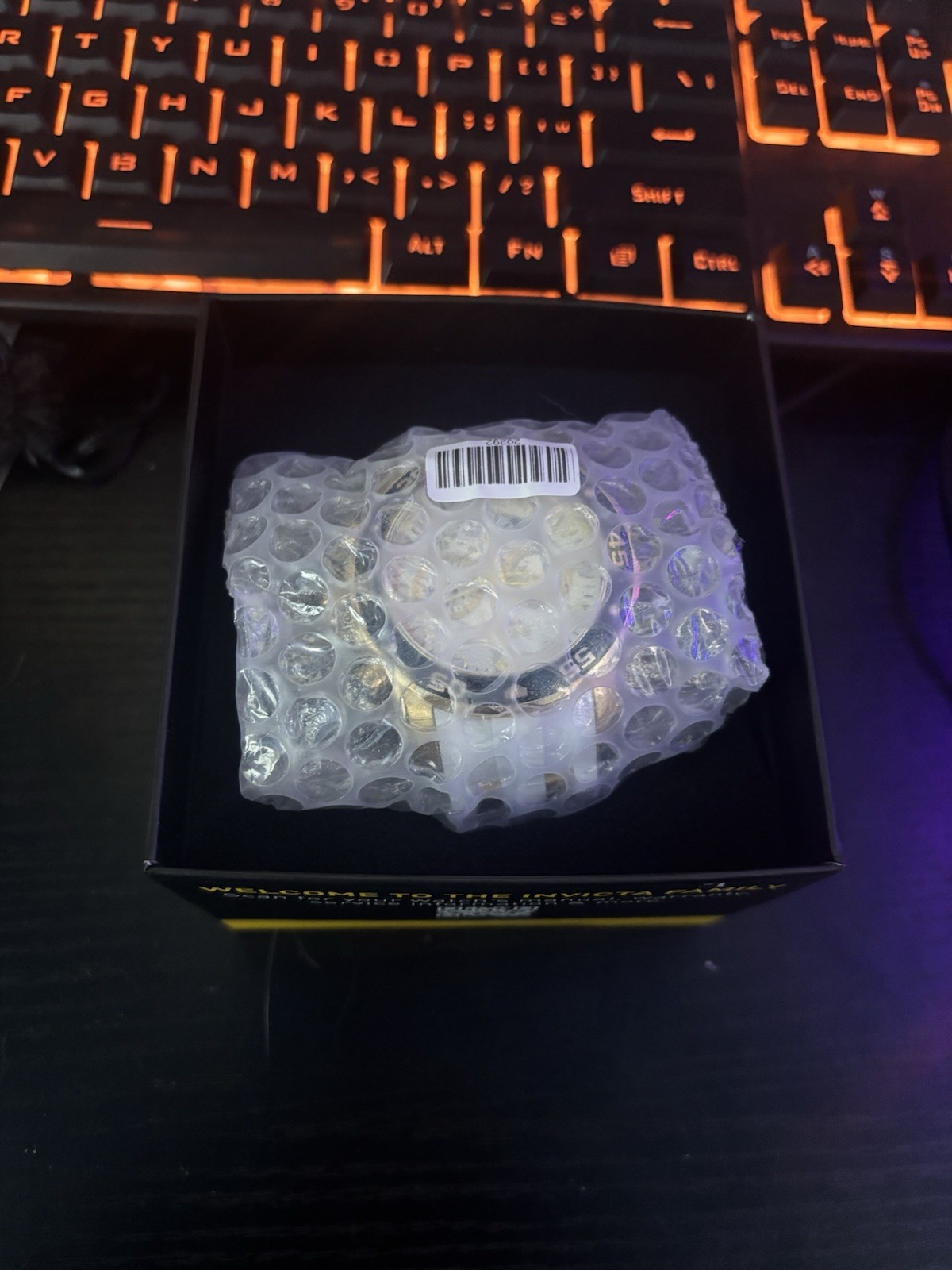 Invicta Men’s Chronograph Quartz 100m White Dial Black/Gold Bezel 48mm