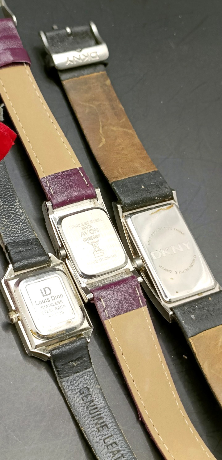 Job Lot Bundle of 5x Ladies Quartz Watches Inc DKNY, MORGAN UNTESTED LOT C
