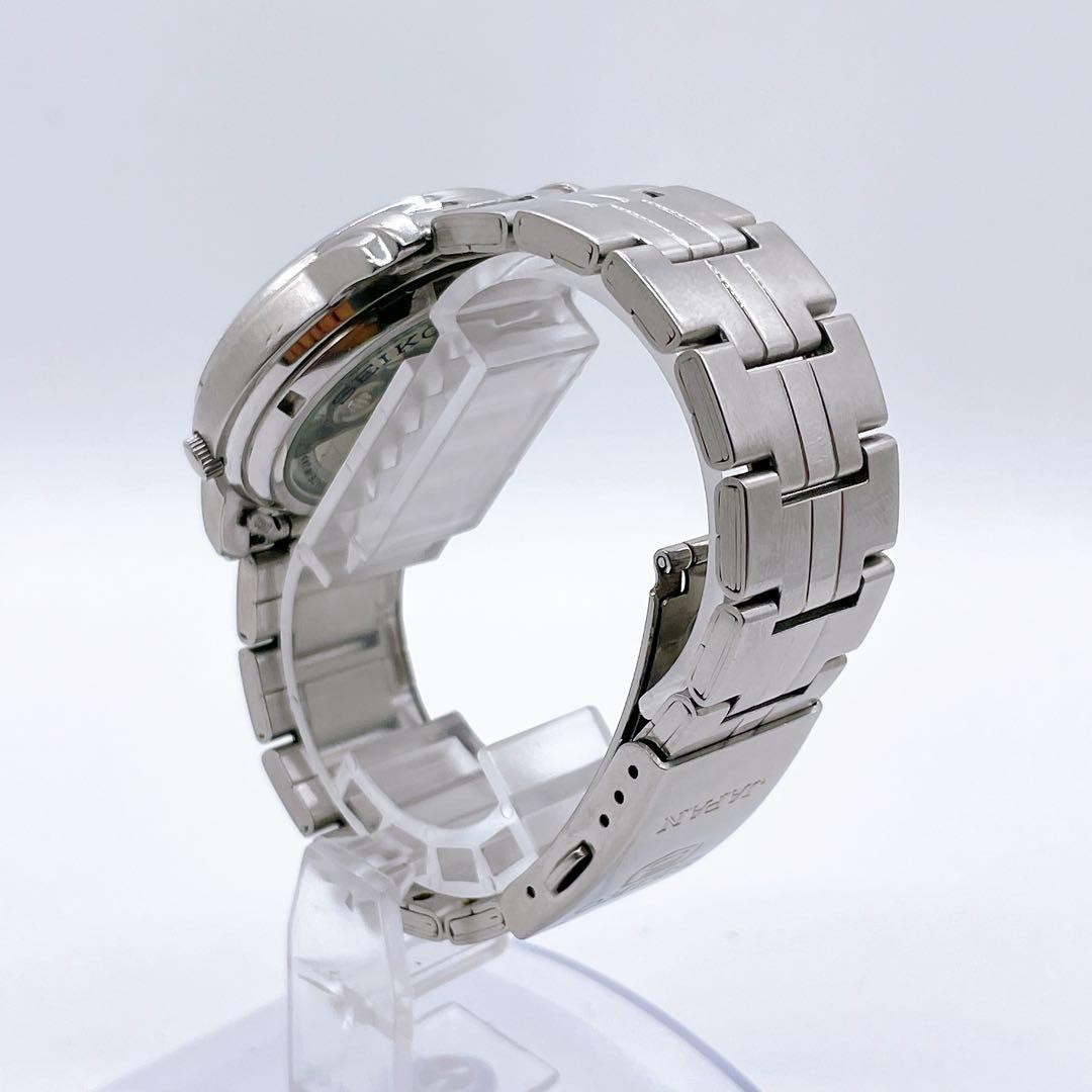 SEIKO 5 7S26-03N0 with transparent case back and original bracelet. 【USED】