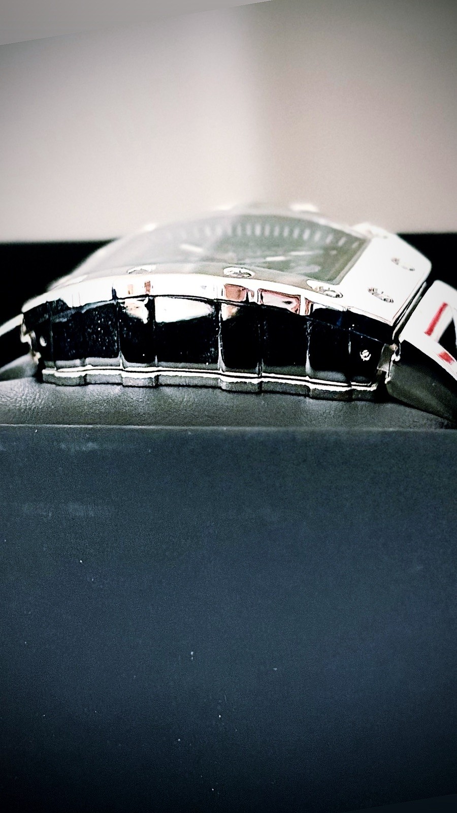 Men’s Gold/Silver/Black Skeleton Luxury Bling Metal Strap Tonneau Watch Gift Set