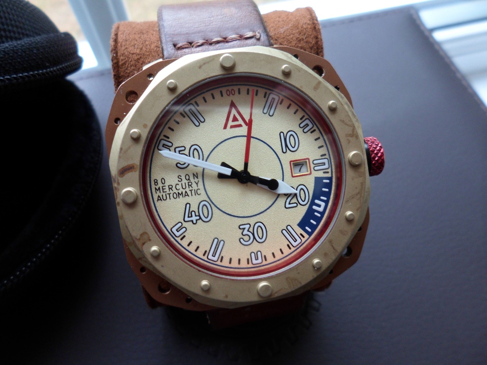 W.T.AUTHOR 1940 PILOT AUTOMATIC WATCH.BRITISH BUILT,RARE. MIYOTA 9015.