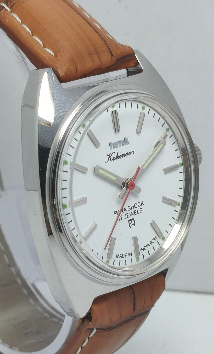 HMT Kohinoor 17 Jewels Winding Wrist Watch For Men’s In Working Condition