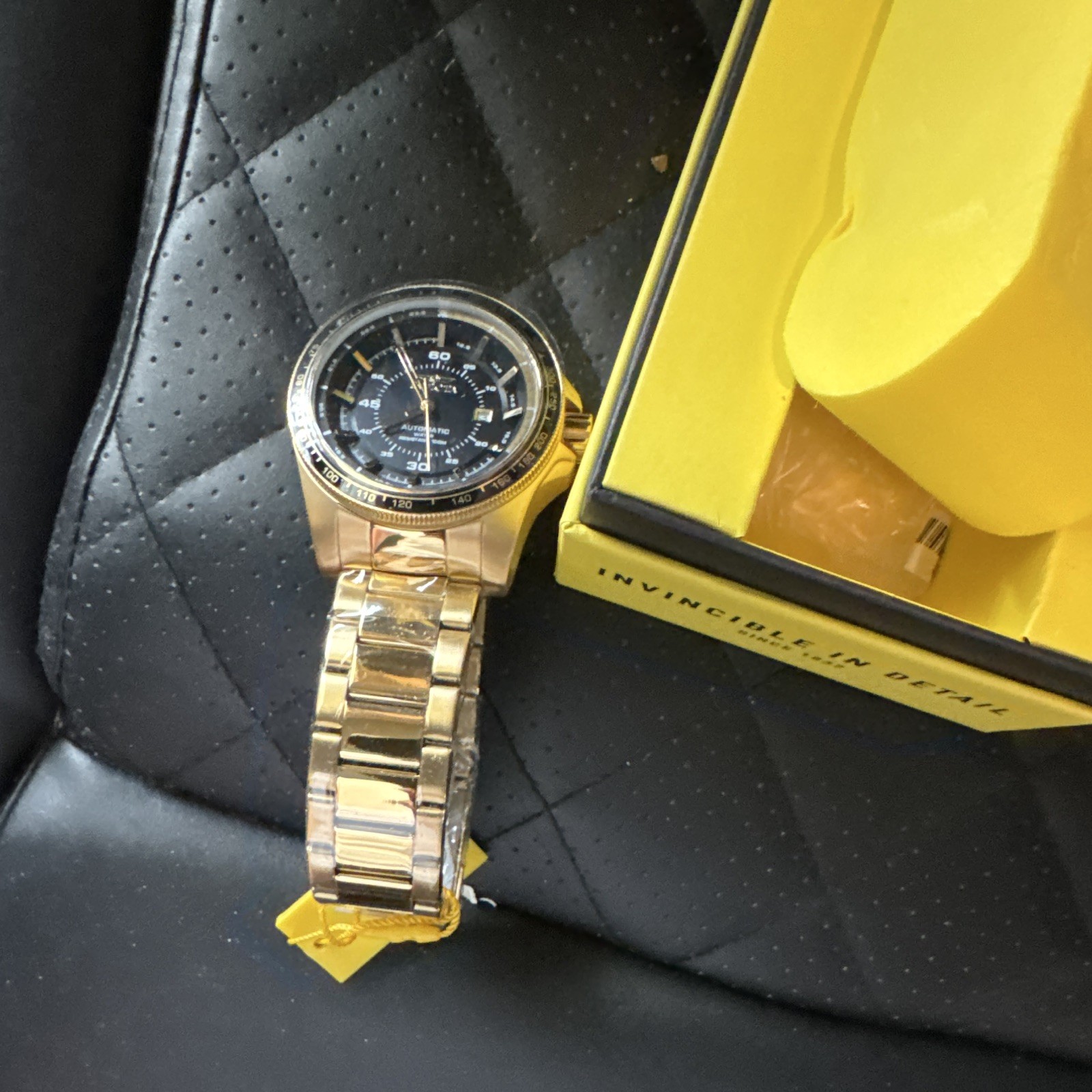 Invicta Speedway High Bank Automatic Men’s Watch – 50mm. Gold (48078)