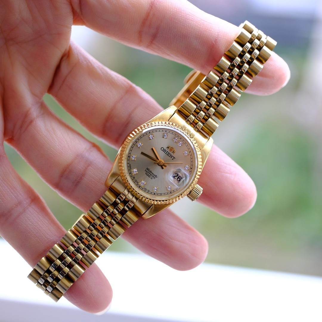 Exc+5 ORIENT President Day-Date Automatic Gold w/Box