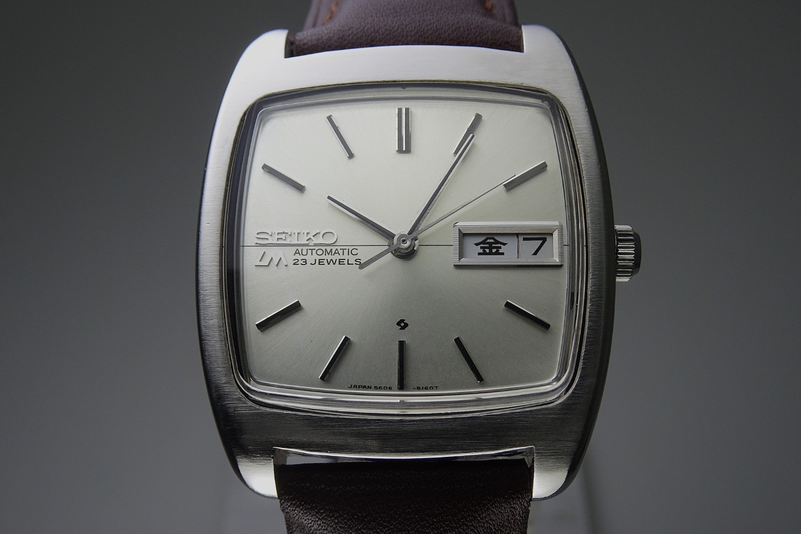 Vintage 1972 JAPAN SEIKO LORD MATIC WEEKDATER 5606-5040 23Jewels Automatic.