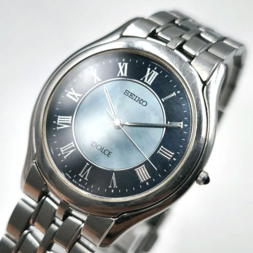 SEIKO DOLCE 8J41-6038 Quartz SS 33mm Blue/Navy Watch