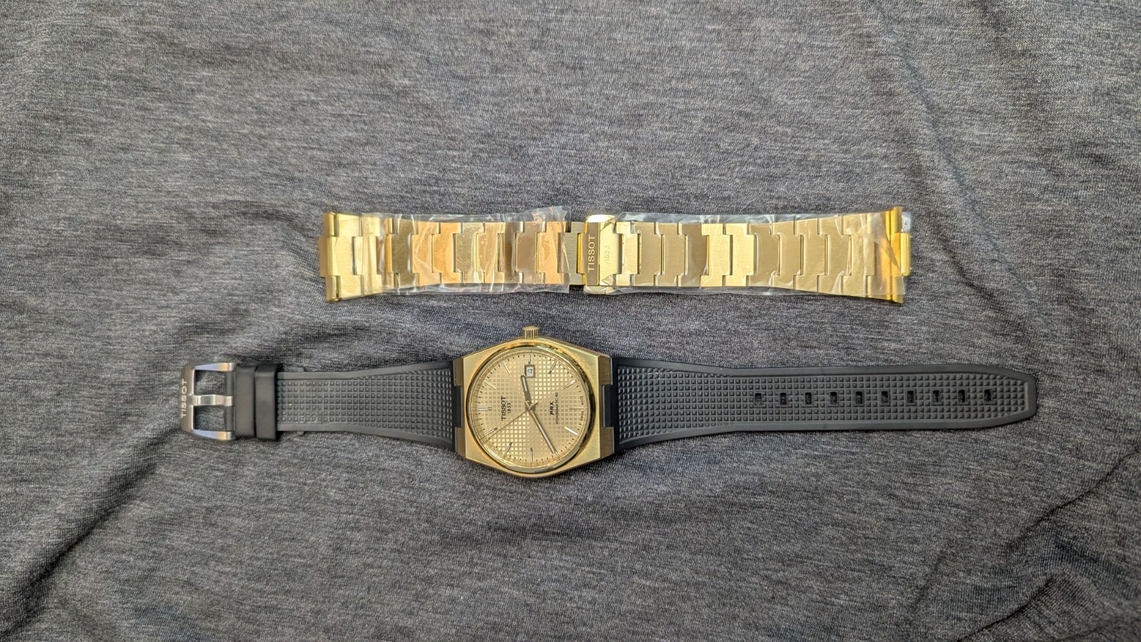 PRX Powermatic 80 Automatic Champagne Dial Men’s Watch T1374073302100 Two bands