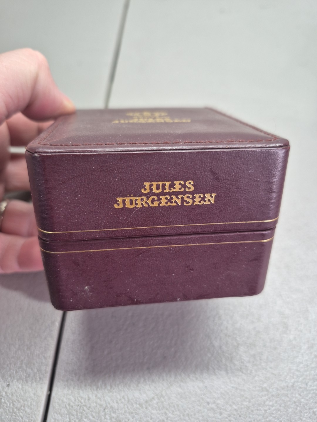 Jules Jurgensen United States Navy Watch 2035 Quartz Gold Tone NIB