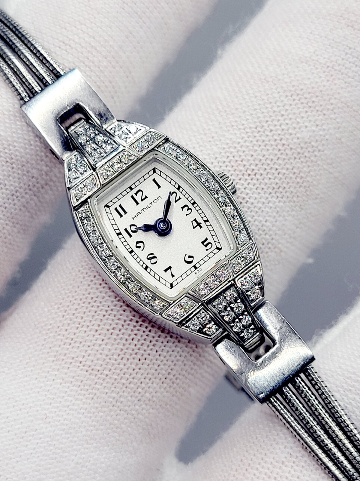 Hamilton Lady Diamond Swiss Quartz 14mm [N.MINT] Women’s Watch Works New Battery
