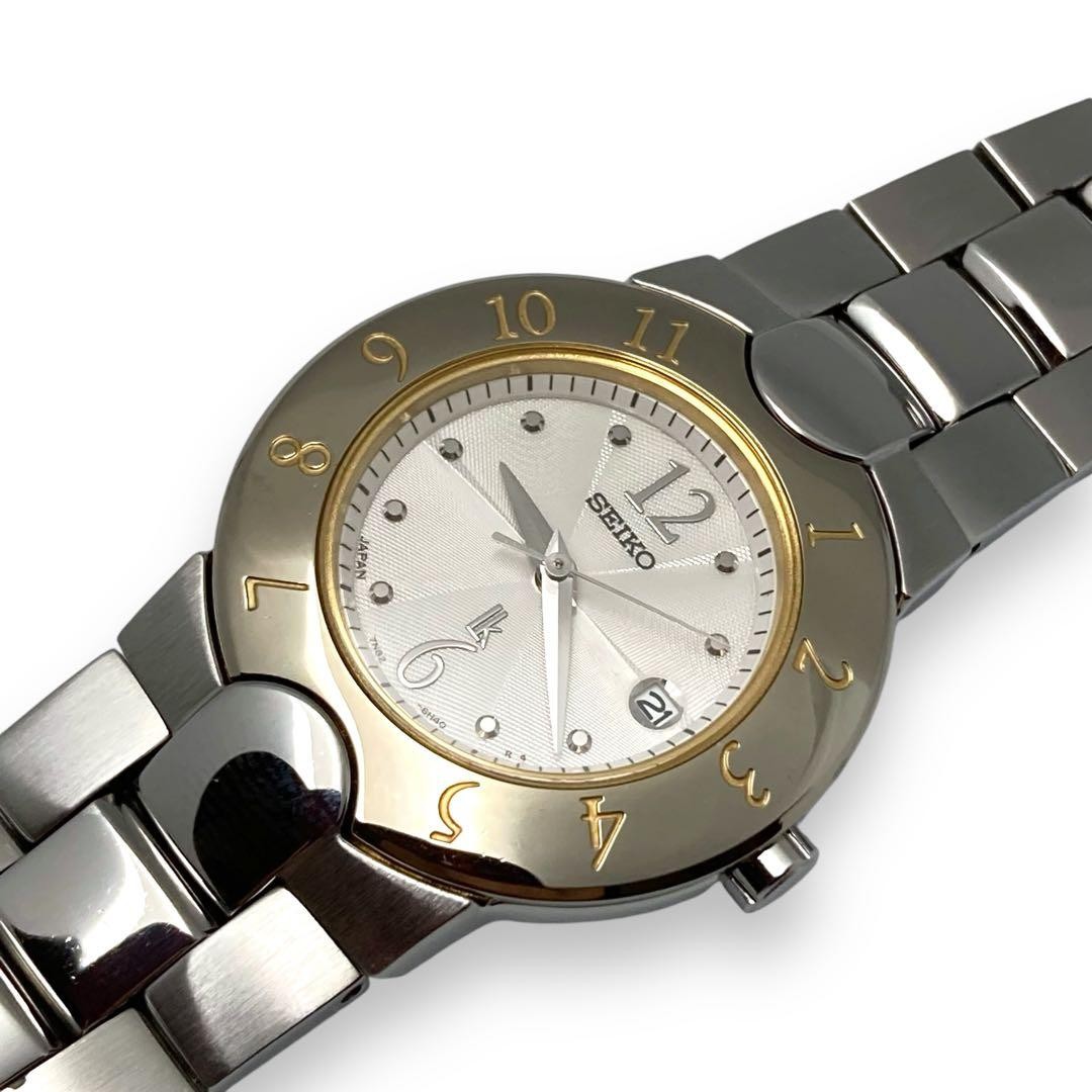 Seiko Lukia Quartz Dress Watch Womens 28mm Ivory Dial wrist 15cm/5.9in
