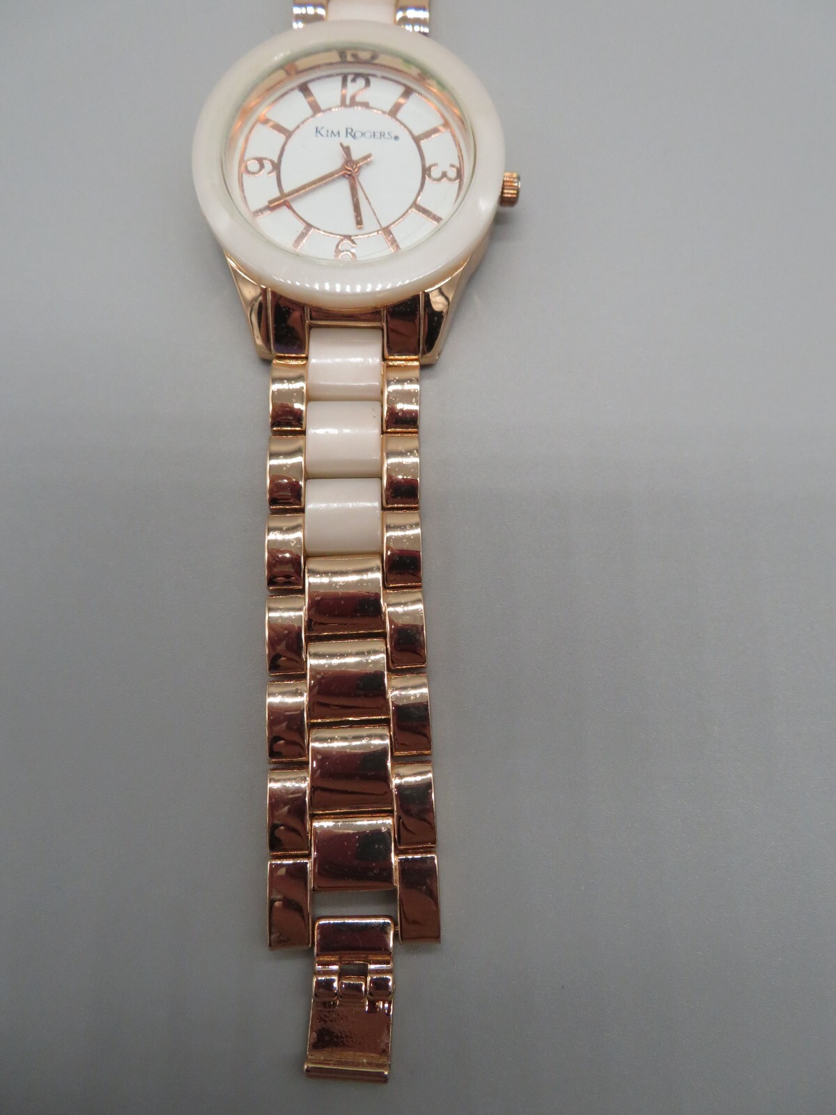 Kim Rogers Women’s Rose Gold & Pink Analog Wrist Watch New Battery Runs