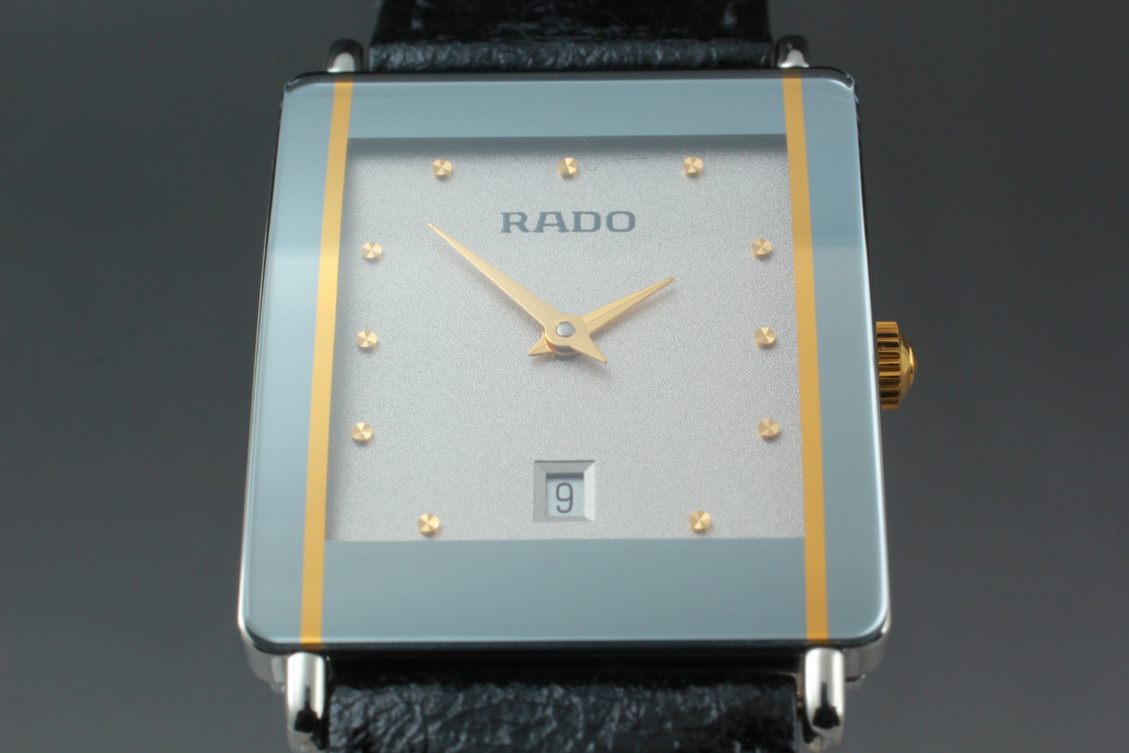 New Battery [Almost MINT] RADO DIASTAR 160.0487.3 Quartz Men’s Watch From JAPAN
