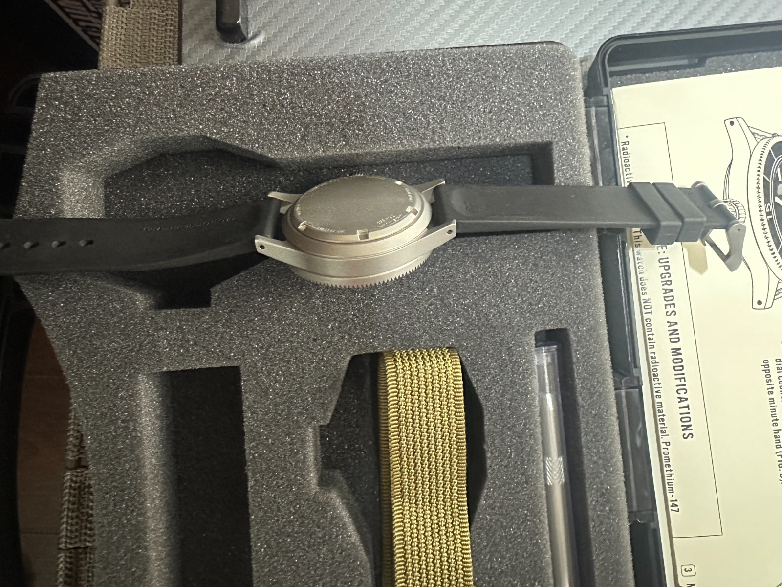 Tornek-Rayville TR-660 With Sapphire Inlay Non-date & Khaki Nytex Strap