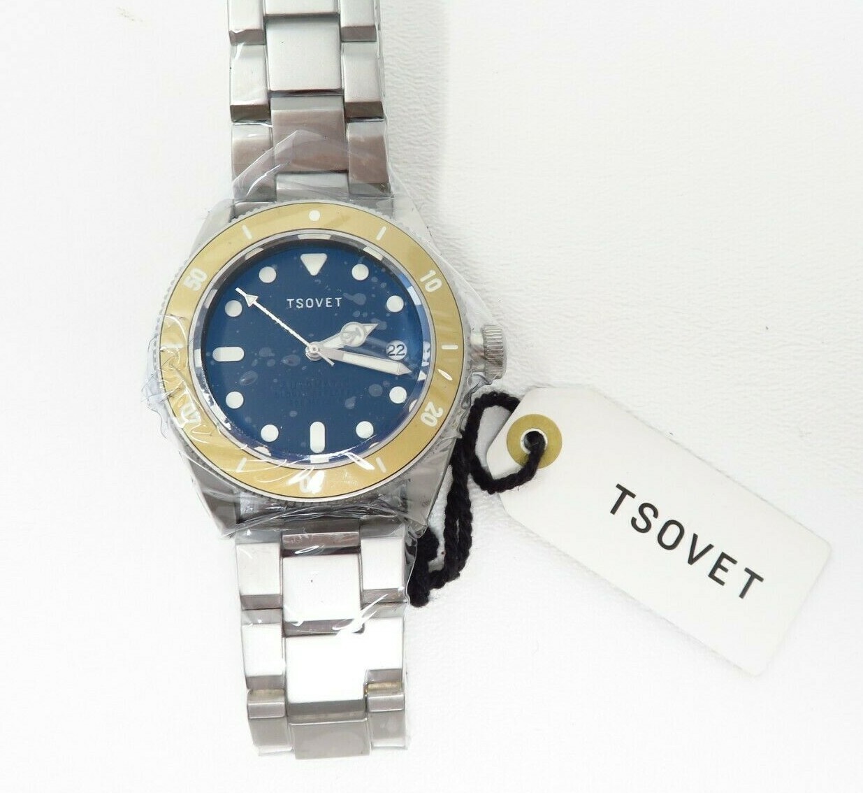 NEW Men’s TSOVET Automatic Watch Global Explorer – Stainless Diver JMT-DW42 NWT