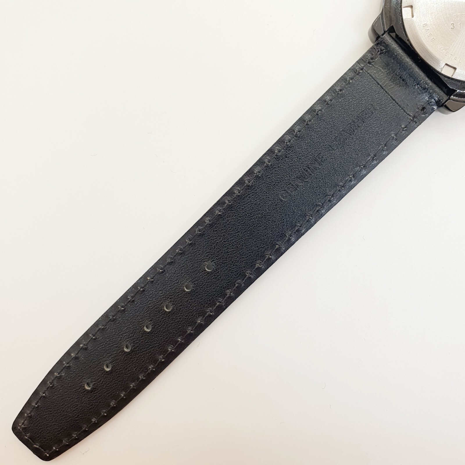 Black Red and White Adec by Citizen Japanese Quartz Watch, Unique Vintage Watch