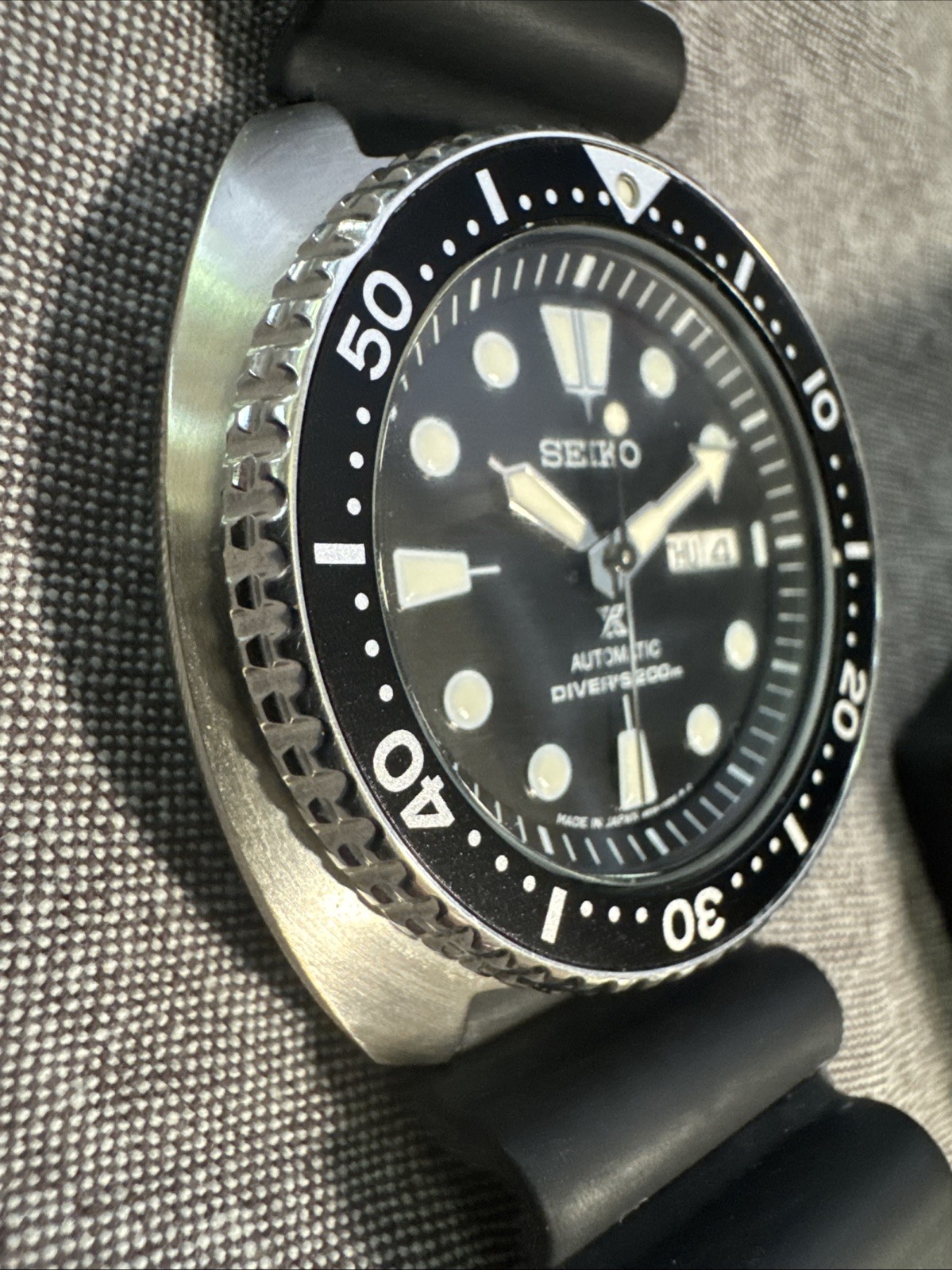 Seiko Prospex Turtle SRPE93 Automatic 45mm Case Men’s Black Rubber Watch Band