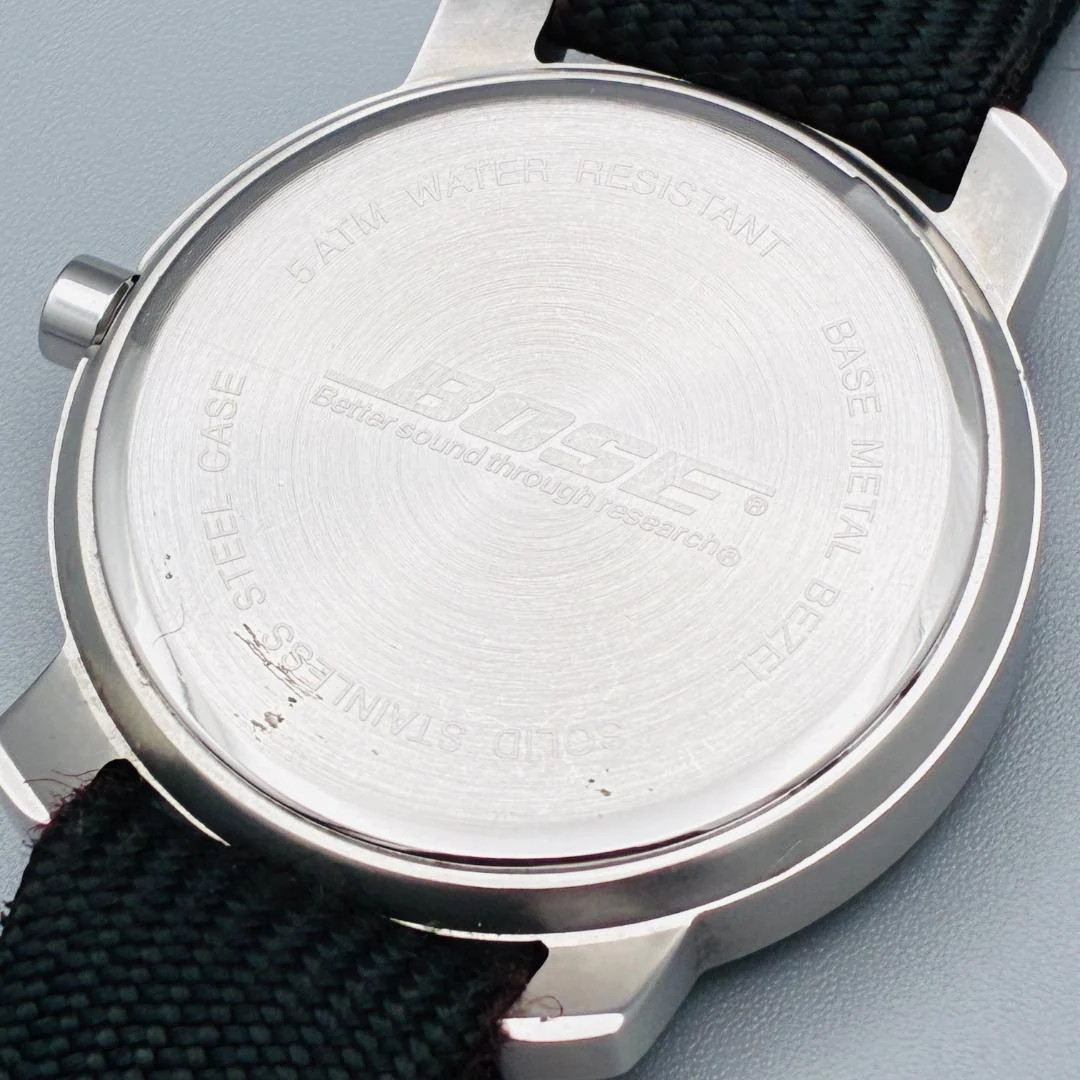 BOSE Quartz 38mm Black Red Hand Watch