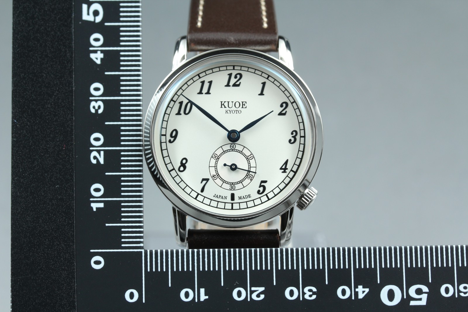 [MINT Box] KUOE KYOTO OLD SMITH 90-007﻿ Silver Brown Automatic Men’s Watch JAPAN