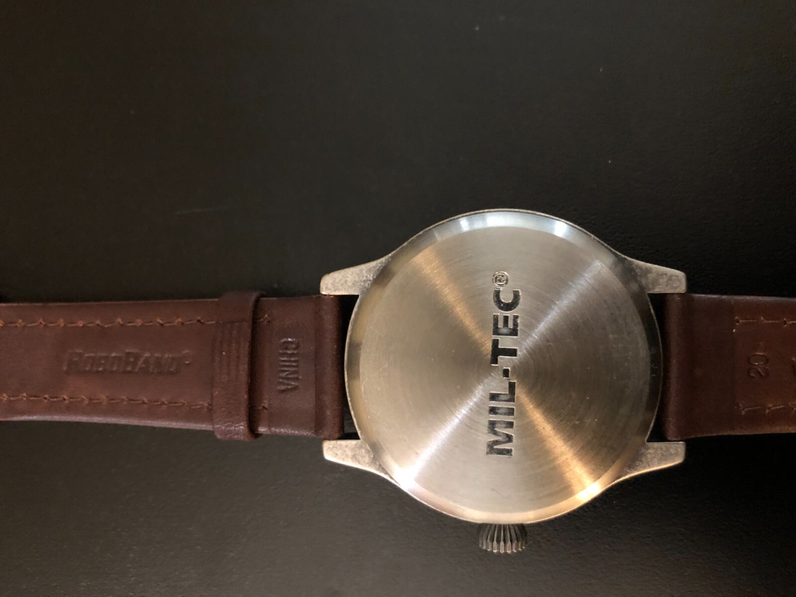 MIL-TEC Vintage Flieger Pilot Flight Aviation, AVIATOR – Leather Band, Quartz
