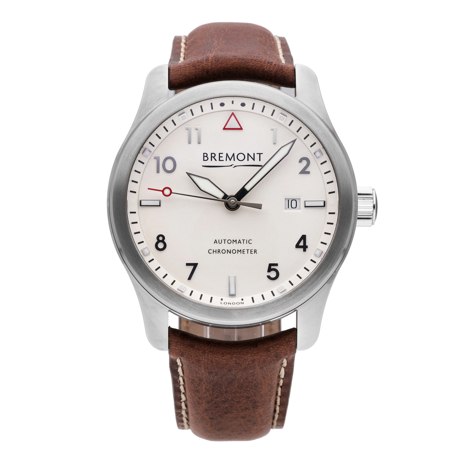 Bremont Solo 43 Stainless Steel White Dial 43mm Automatic Mens SOLO43-WS-R-S