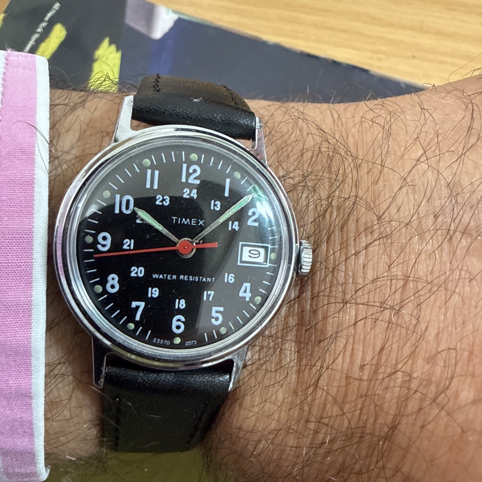 VINTAGE TIMEX MILITARY MEN WRISWATCH MADE IN GREAT BRITAIN 1973