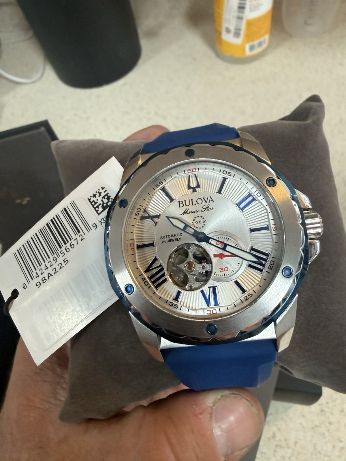 Bulova Marine Star Series A 98A225 Brand New with Box Papers and Hang Tag Mint