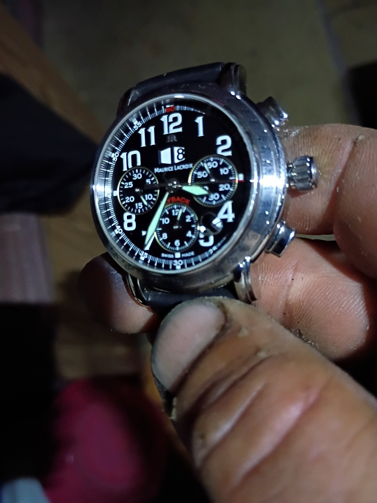 Maurice LaCroix Mens Watch Crown Needs Service