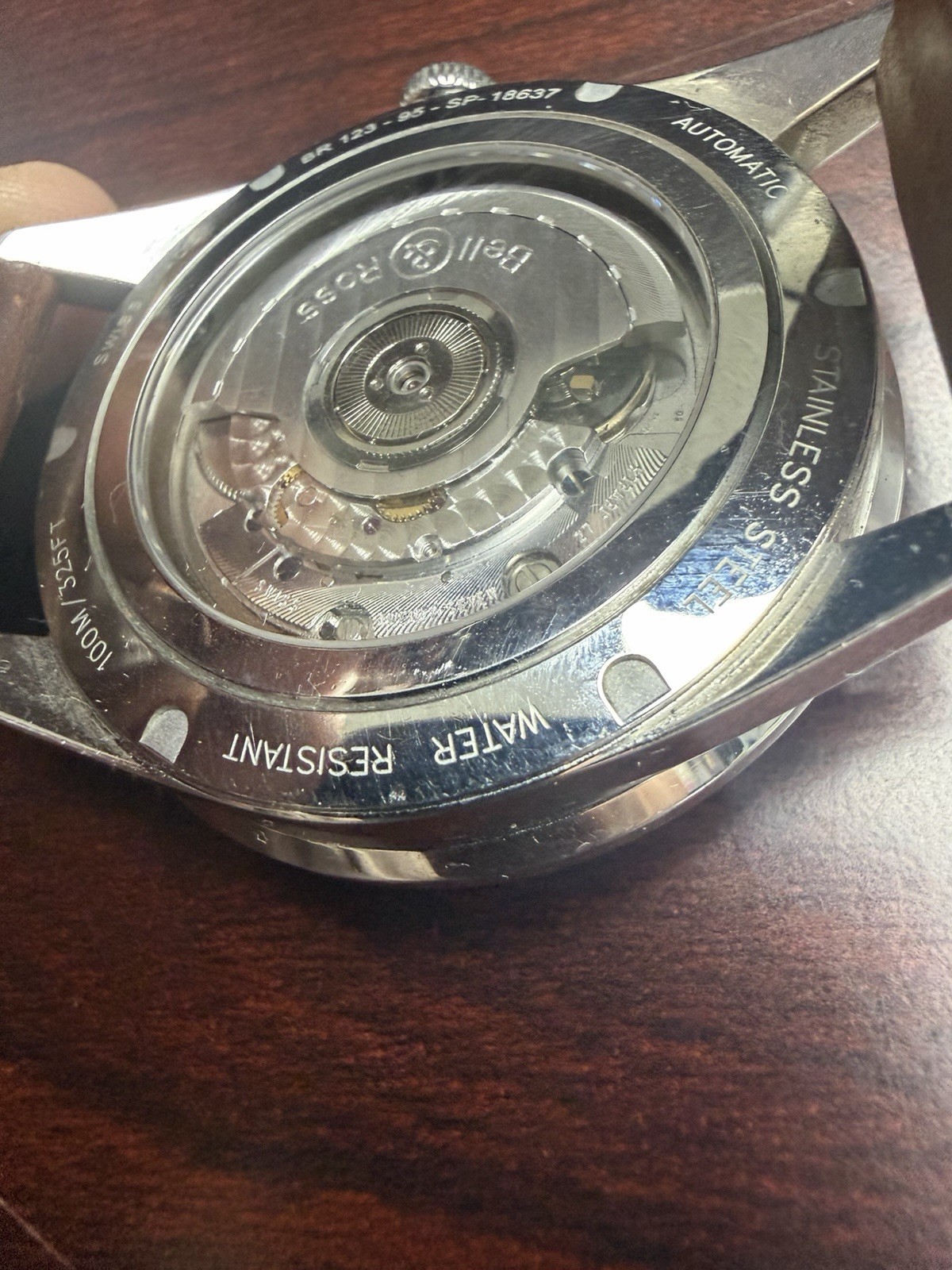 Bell & Ross BR 123 Men’s Automatic 41mm Black Dial Brown Leather 100m Date