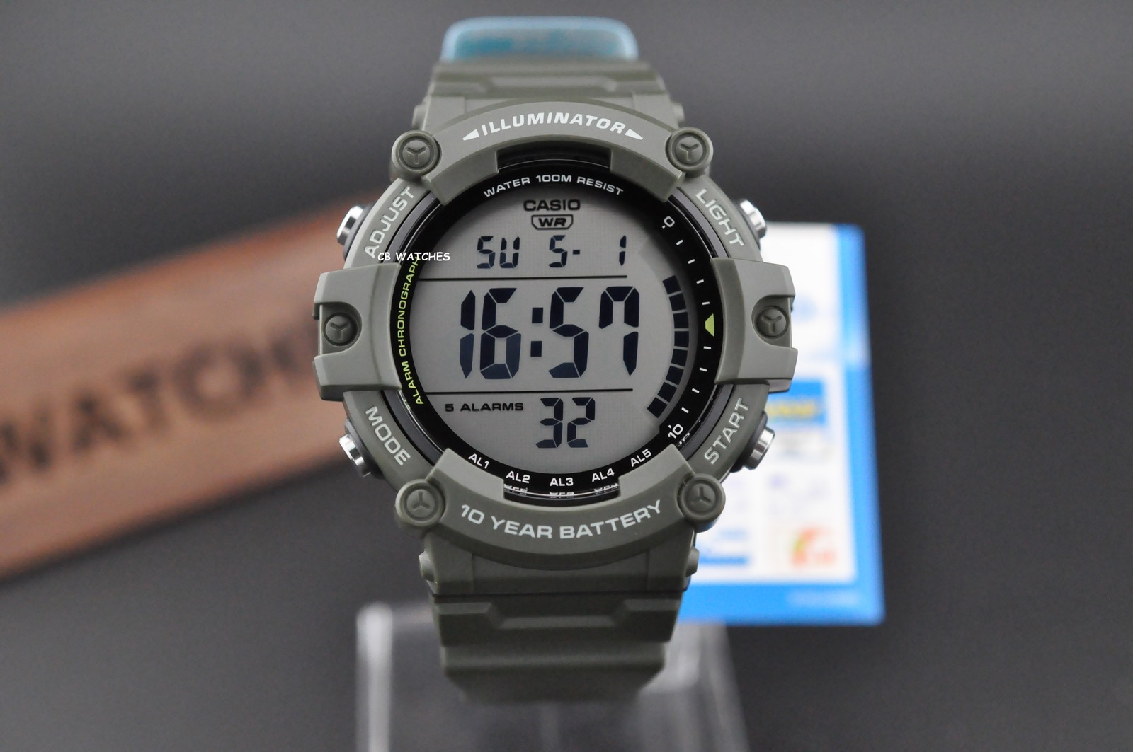 Casio multi-functional digital watches AE-1500WHX-3AV 10 years Battery
